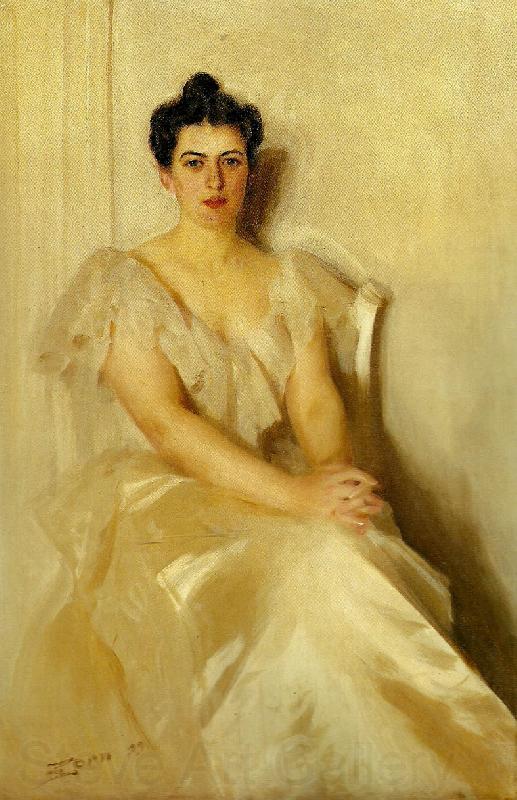 Anders Zorn mrs frances cleveland France oil painting art